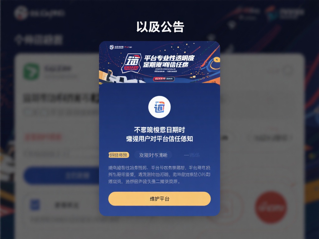 此外，公告还体现了一个平台的专业性和透明度。定期发